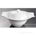 ceramic porcelain bone china crockery artwork customize design print design decorate oval bowl